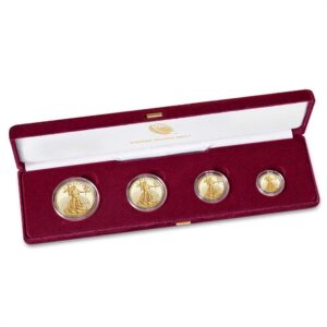 2020-W 4-Coin Proof American Gold Eagle Set (Box + CoA)