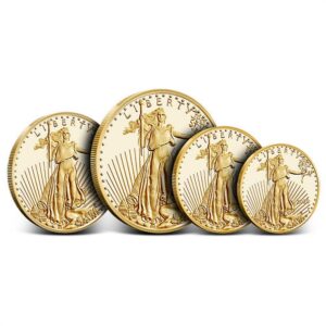2020-W 4-Coin Proof American Gold Ea