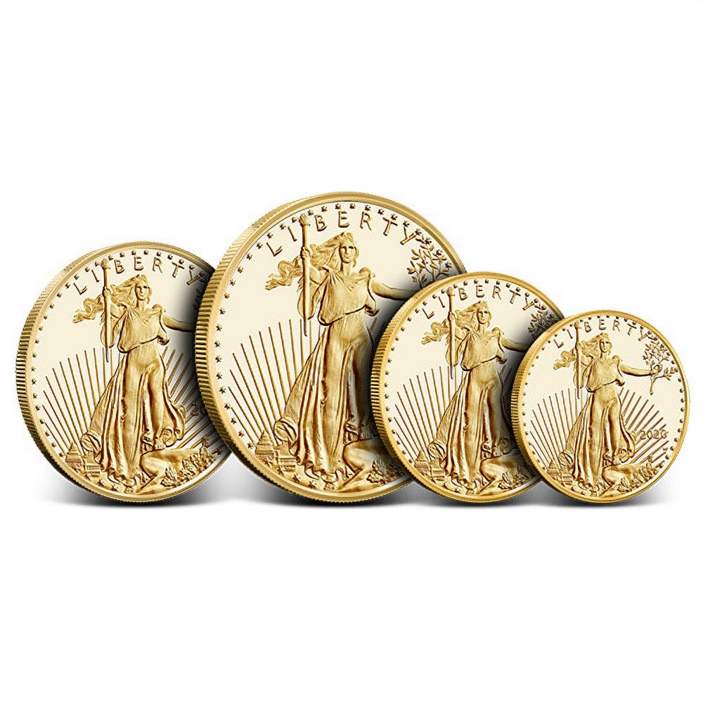 2020-W 4-Coin Proof American Gold Ea