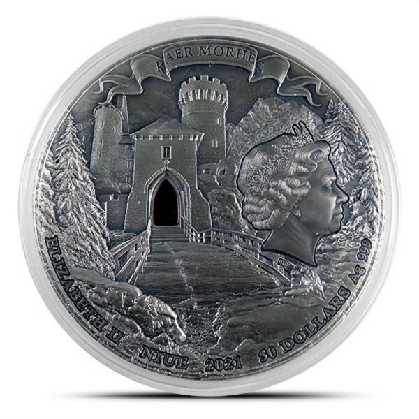 2021 1 Kilo Niue Blood Of Elves The Witcher Series Silver Coin (Box + CoA) - Image 2