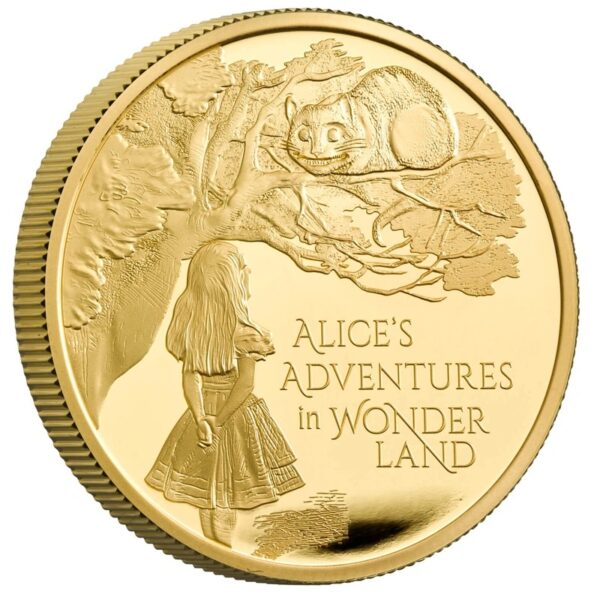 2021 1 oz Alices Adventures in Wonderland Proof Gold Coin Boxed - Image 2