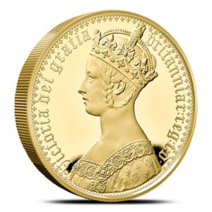 2 oz Proof British Gold Gothic Crown