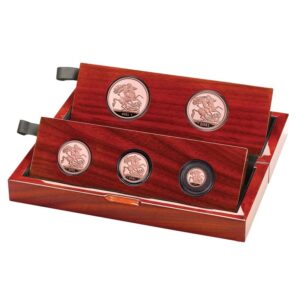 2021 Proof Gold Sovereign 5 Coin Set
