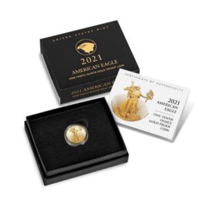 2021-W 1/10 oz Proof American Gold E