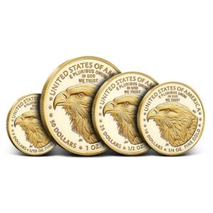 2021-W 4-Coin Proof American Gold Eagle Set (Box + CoA, Type 2)