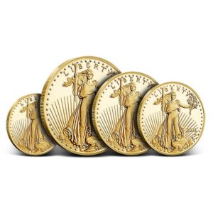 2021-W 4-Coin Proof American Gold Ea