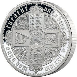 2022 1 Kilo Proof St. Helena Silver Gothic Crown Coin (Box + CoA)