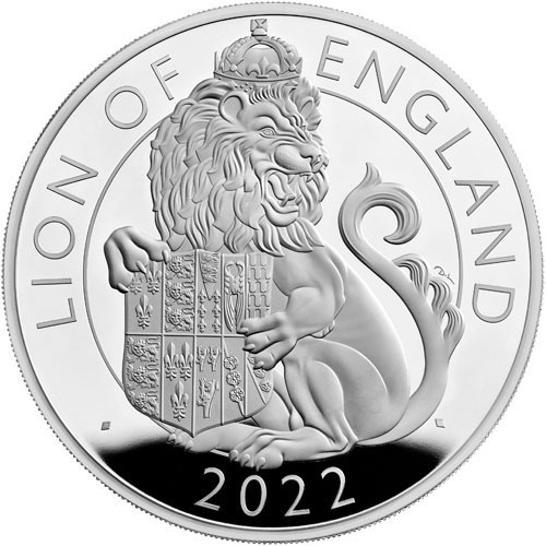 2022 10 oz Proof British Silver Tudo