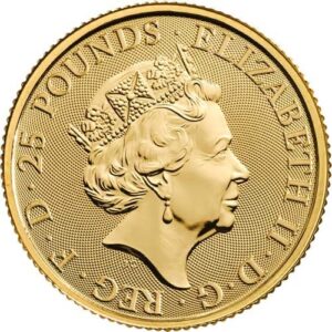 2022 1/4 oz British Gold Tudor Beasts Lion of England Coin (BU)