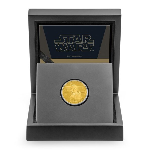2022 1/4 oz Proof Niue Gold Mandalorian Bo-Katan Kryze Coin (Box + CoA) - Image 2
