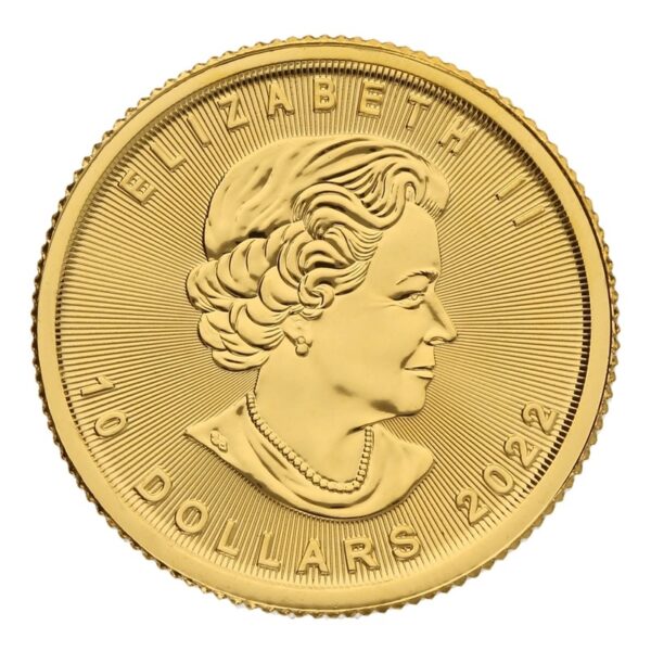 2022 1/4 oz Canadian Maple Leaf Gold Coin - Image 2