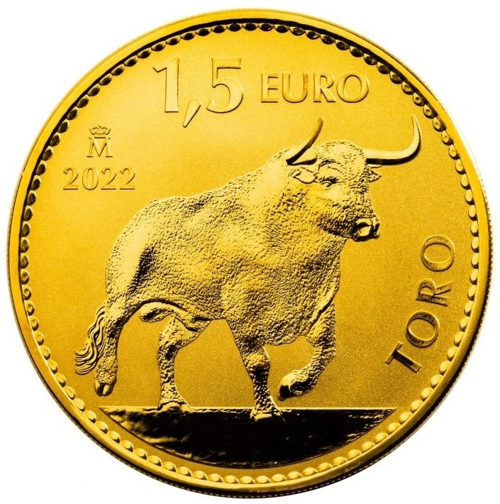 Buy 2022 1 oz Spanish Gold Bull Coin