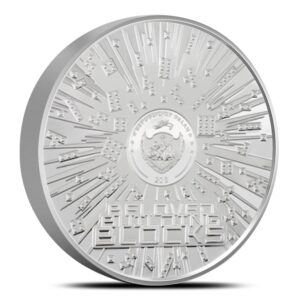2022 5 oz Palau Silver Beloved Building Blocks Bengal Tiger Coin