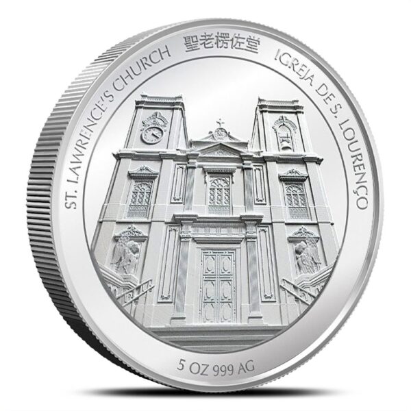 2022 5 oz Proof Macau Silver Lunar Tiger Coin - Image 2