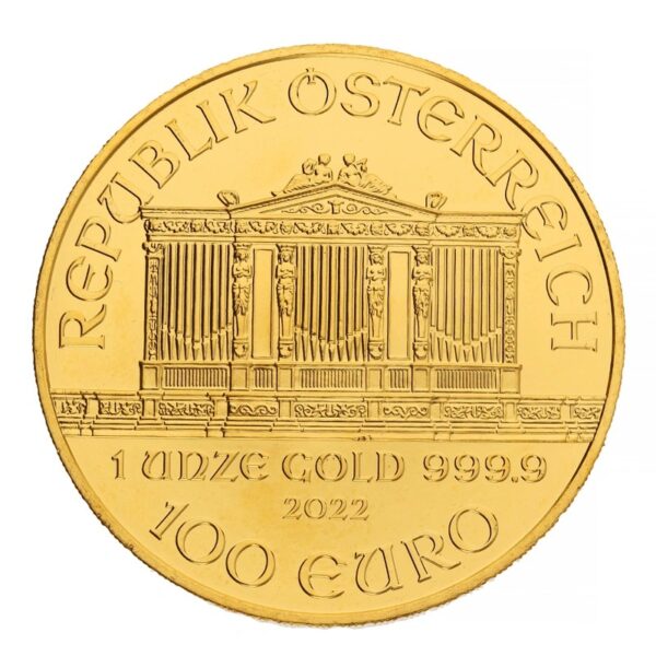 2022 1 oz Austrian Gold Philharmoni
