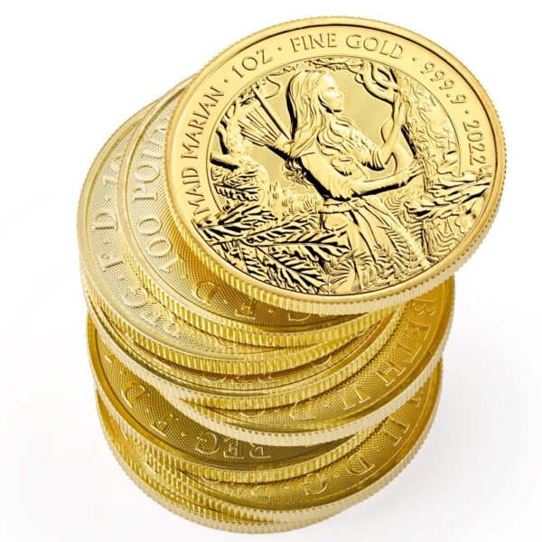 2022 1 oz Maid Marian Gold Coin Myth