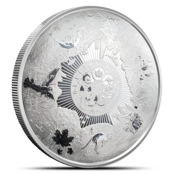 2023 1 Kilo Samoa Silver Bullion Giants Coin (Box + CoA, Proof-Like) - Image 2