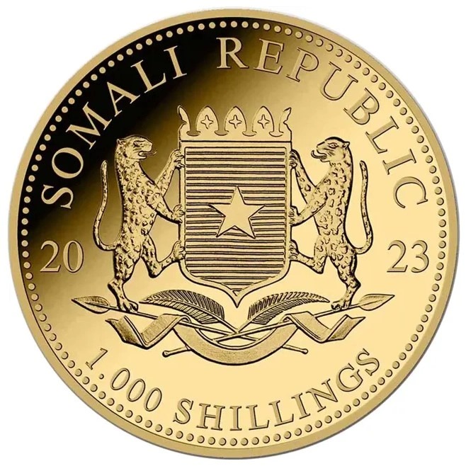 2023 1 oz African Wildlife Elephant Gold Coin - Image 2