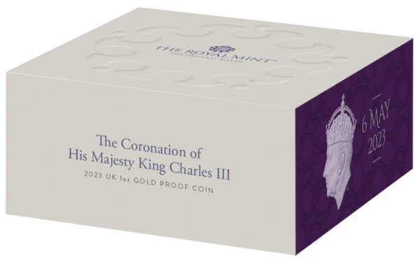 2023 1 oz Gold Coronation of King Charles III Proof Coin Boxed - Image 3