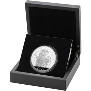 2023 5 oz Proof British Silver Tudor Beasts Yale of Beaufort Coin (Box + CoA)