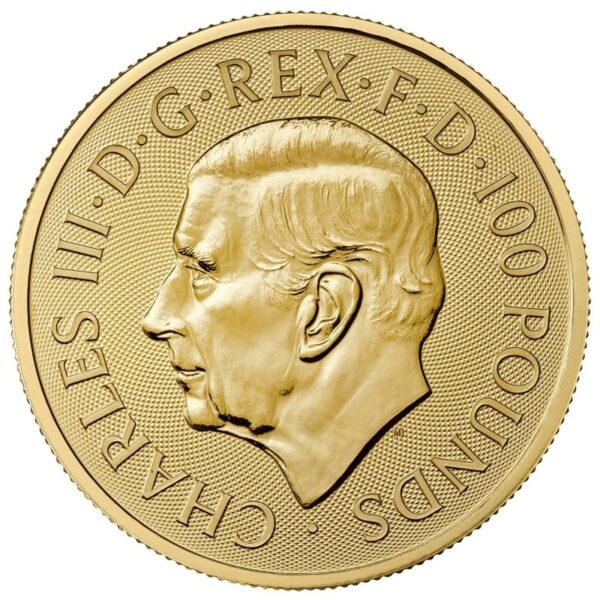 2023 1 oz Bull of Clarence Gold Coin Tudor Beasts - Image 2