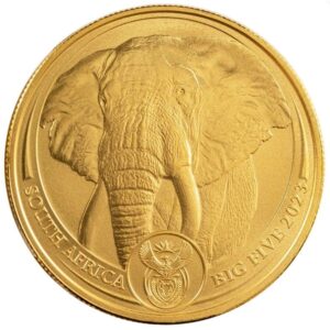 2023 1 oz Elephant Gold Coin Big Fiv