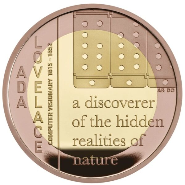 2023 Proof £2 Gold Coin Ada Lovelace Boxed - Image 3