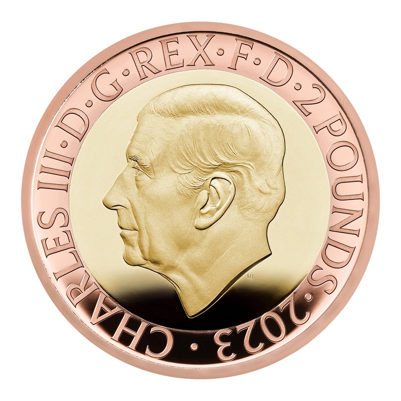 2023 Proof £2 Gold Coin Edward Jenner Boxed - Image 2