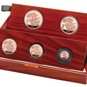 2023 Proof Gold Sovereign 5 Coin Set