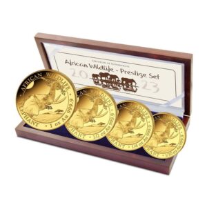 2023 Proof Somalia Gold Elephant African Wildlife Prestige Coin Set (Box + CoA)
