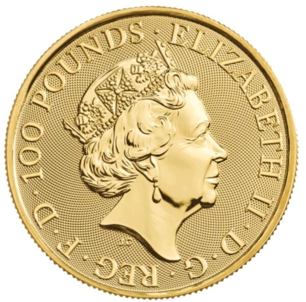 2023 1 oz Yale of Beaufort Gold Coin Tudor Beasts - Image 2