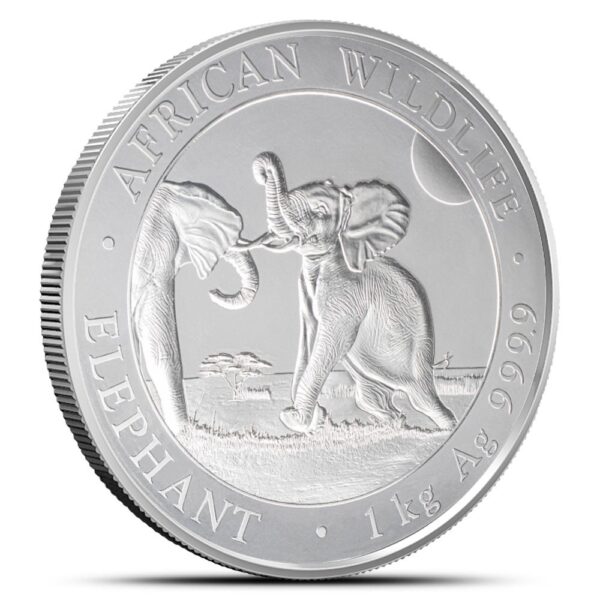 2024 1 Kilo Somalia Silver Elephant
