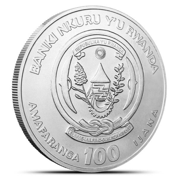2024 1 oz Rwandan Leopard Platinum Coin (BU) - Image 3