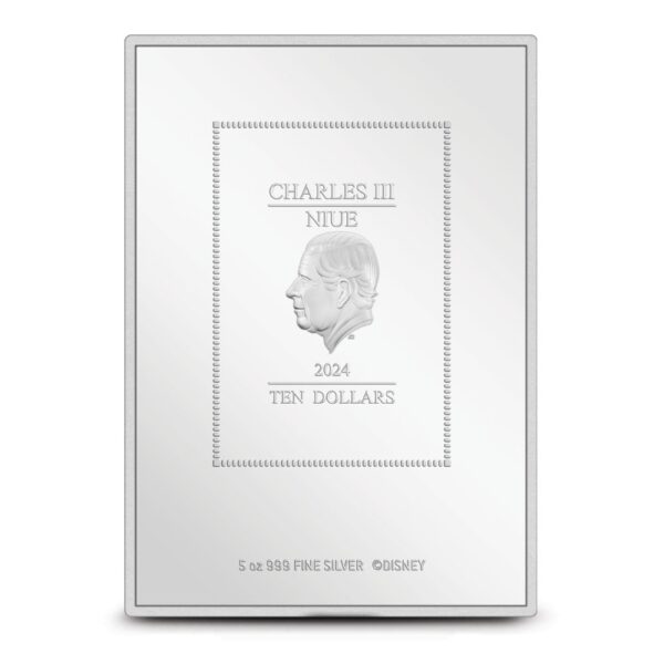 2024 5 oz Proof Colorized Niue Silver Disney Movie Poster Pinocchio Coin (Box + CoA) - Image 3