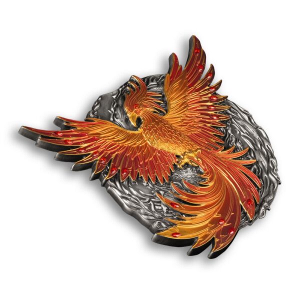2024 500 Gram Antique Samoa Phoenix Ascendant Silver Coin (Box + CoA) - Image 4