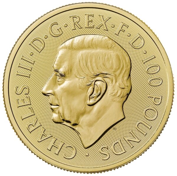 2024 1 oz Seymour Unicorn Gold Coin Tudor Beasts - Image 2