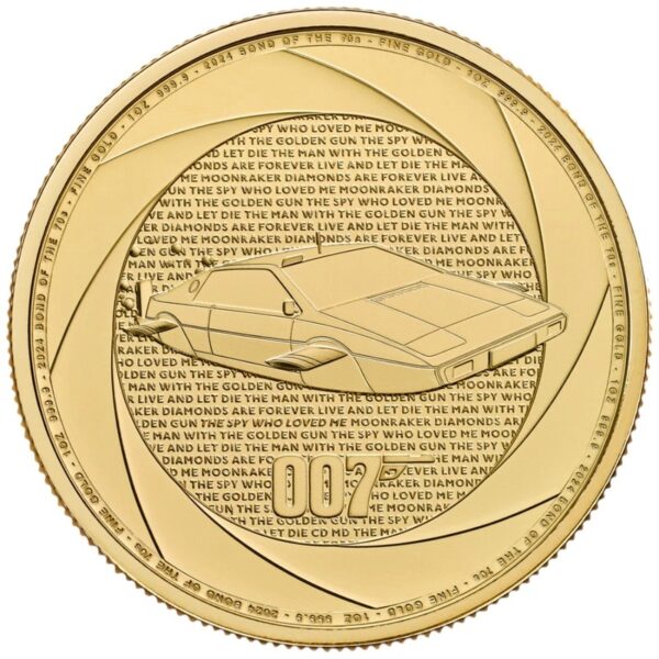 1 oz Six Decades of 007 Bond of the