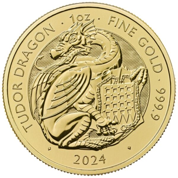 2024 1 oz Tudor Dragon Tudor Beasts