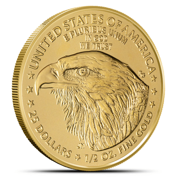 2025 1/2 oz American Gold Eagle Tube (40 Coins, BU) - Image 3