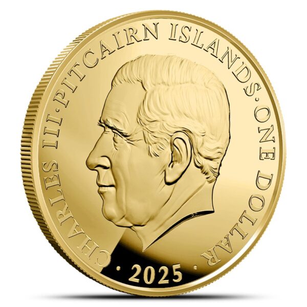2025 1/4 oz Pitcairn Islands Gold Bounty Coin (BU) - Image 2