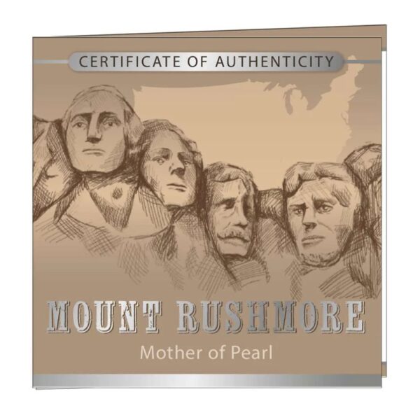 2025 5 oz Proof Solomon Islands 100th Anniversary Mt Rushmore Silver Coin (Box + CoA) - Image 3