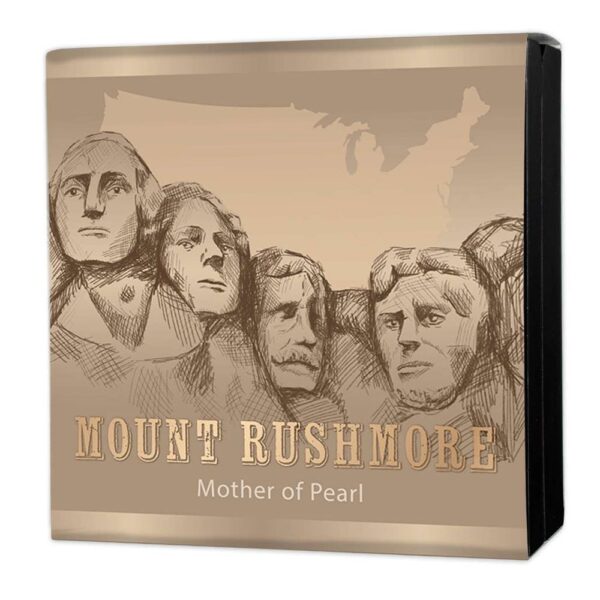2025 5 oz Proof Solomon Islands 100th Anniversary Mt Rushmore Silver Coin (Box + CoA) - Image 4