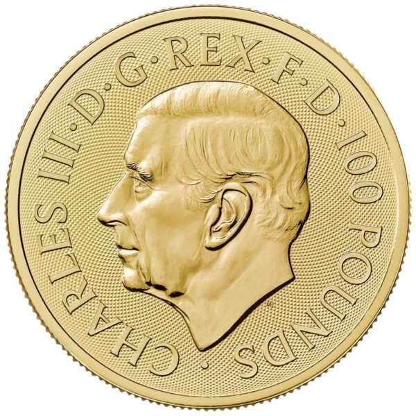 2025 1 oz St George and the Dragon Gold Coin - Image 2
