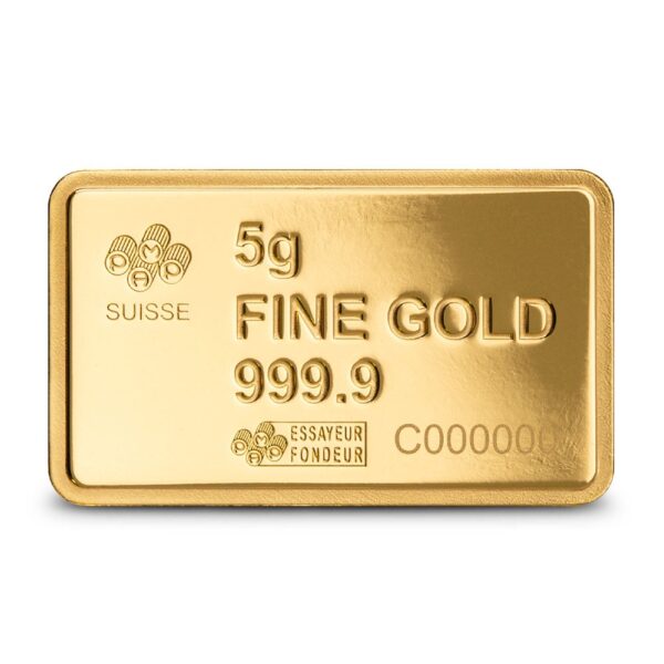 5 Gram PAMP Suisse America The Free American Buffalo Gold Bar (New w/ Assay) - Image 4