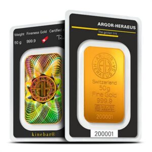 50 Gram Argor Heraeus Kinebar Gold B