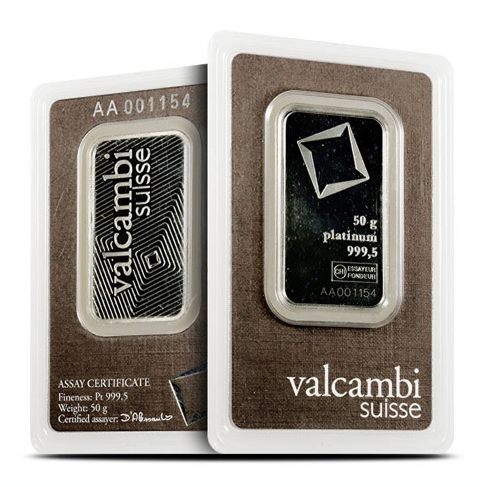 Buy 50 Gram Platinum Bars Online