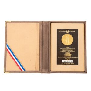$10 american gold commemorative 1984 LA Olympics Proof Boxed