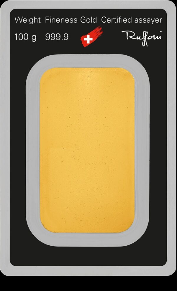 Buy 100g Argor-Heraeus Gold Bullion Minted Bar - Image 2