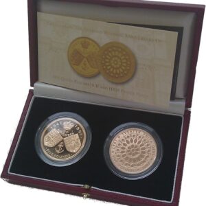 Gold Five Pound Proof Crown set Diam