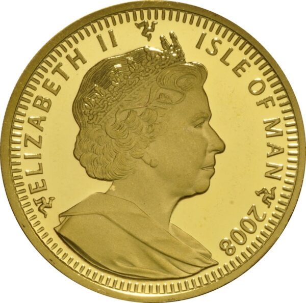 1 oz Isle of Man Crown Gold Coin Manx Cats - Image 2